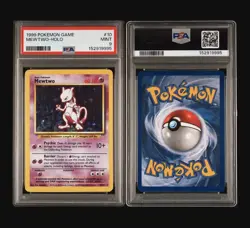 MEWTWO HOLO 10/102 - 1999 BASE SET POKEMON CARD - PSA 9 MINT - Image 5