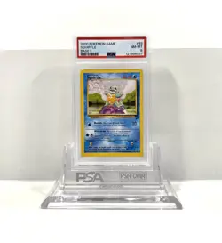 SQUIRTLE 93/130 - BASE SET 2 1999 POKEMON CARD - FRESH SLAB - PSA 8 NM / MINT - Image 1