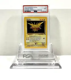 ZAPDOS 15/62 COSMOS THUNDERSTORM HOLO FOSSIL POKEMON CARD - PSA 9 MINT SWIRL 🌀 - Image 1