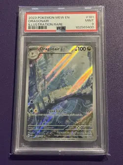 Pokemon TCG Dragonair Illustration Rare Card 181/165 Scarlet & Violet 151 PSA 9 - Image 1