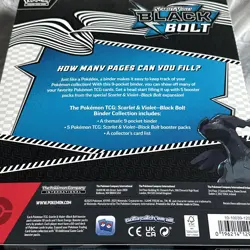 Pokemon Scarlet & Violet Black Bolt Binder Collection - Image 2
