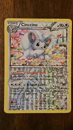 Pokemon TCG Cinccino RC19/RC25 Legendary Treasures Holo 90 HP 2013 - Image 1