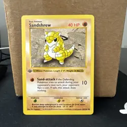 Seel 41/102 and Sand shrew1st Edition Base Set Shadowless Pokemon Near mint - Image 2