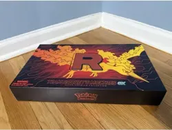 Pokemon Team Rockets Moltres EX UPC Empty box with Accessories NO PACKS NO PROMO - Image 1