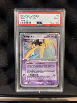 Pokemon PSA 9 Deoxys EX Holo-Deoxys #98/107 2005 - Image 1