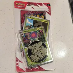 Pokemon TCG Scarlet & Violet Destined Rivals Booster Pack Rellor Rabsca Coin - Image 1