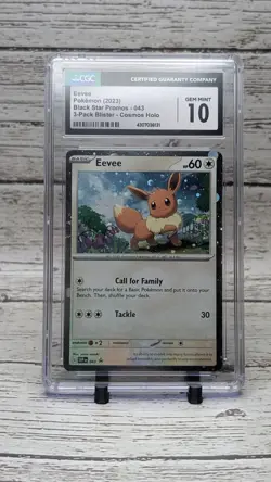 CGC 10 Eevee 043 Pokemon Black Star Promos 2023 English - Image 1