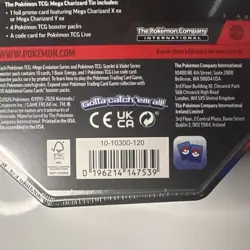 Pokemon TCG Mega Charizard Tin Booster Promo Box English Charizard Y ex 2026 - Image 3