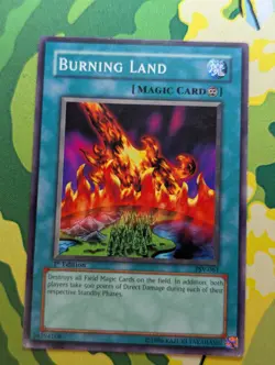 Burning Land - PSV-061 - Common - 1st Edition YuGiOh! Booster Set LP/MP - Image 1