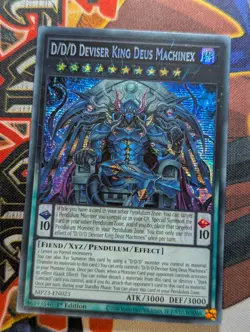 Yugioh D/D/D Deviser King Deus Machinex MP23-EN023 Prismatic Secret Rare - Image 1