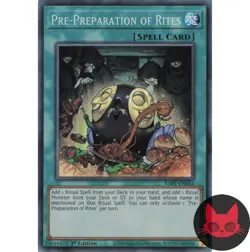 Yugioh Pre-Preparation of Rites RA01-EN055 Super Rare 1st Edition NM - Image 1