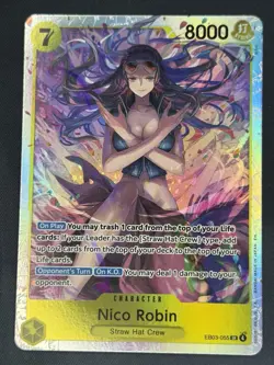 Nico Robin SR EB03-055 One Piece Heroine's Edition NM Authentic - Image 1