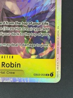 Nico Robin SR EB03-055 One Piece Heroine's Edition NM Authentic - Image 3