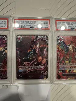 One Piece OP13 Five Elders God Pack (Demon Pack) PSA 10 Sequential Cert English - Image 5