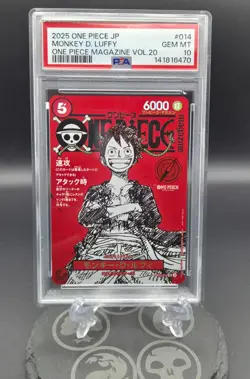 Monkey.D.Luffy Japanese One Piece Magazine Promo ST-21 PSA 10 and BGS 9.5 - Image 1