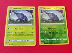 008/189 Heracross Reverse Holo Pair set Astral Radiance Pokemon TCG Cards Bundle - Image 1