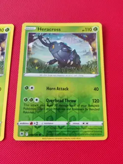 008/189 Heracross Reverse Holo Pair set Astral Radiance Pokemon TCG Cards Bundle - Image 3