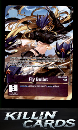 Fly Bullet BT6-109 U Digimon Card Game Uncommon Double Diamond Card NM - Image 1
