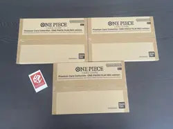 3x One Piece CCG. Premium Card Collection Film Red. Factory Sealed New. ENGLISH - Image 3