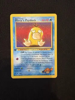 Pokemon TCG Misty's Psyduck Gym Challenge, 1st Edition Card 90/132 LP+ - Image 1