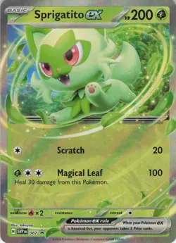 Sprigatito ex 087 Double Rare Holo SV: Scarlet & Violet Promo Cards NM Pokemon - Image 1