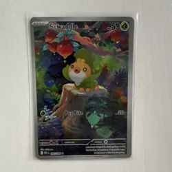 Pokemon Sewaddle 087/086 Sv: White Flare 50 HP Illustration Rare Holo Card - Image 1