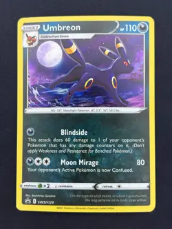 Umbreon SWSH129 - Black Star Promo - Lightly Played LP Holo Pokemon Card - Image 1