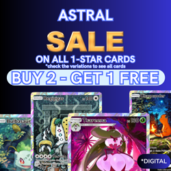 📢SALE📢 ANY 1 Star Card Pokemon ⭐ Pokemon TCG pocket : DELIVERY TIME: 1-10 MINS - Image 1