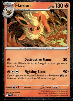 Pokemon TCG SV: Promo Cards #167 Flareon NM - Image 1