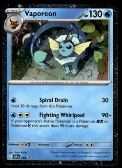 Pokemon TCG SV: Promo Cards #168 Vaporeon NM - Image 1