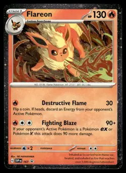 Pokemon TCG SV: Scarlet & Violet Promo Cards #167 Flareon NM - Image 1