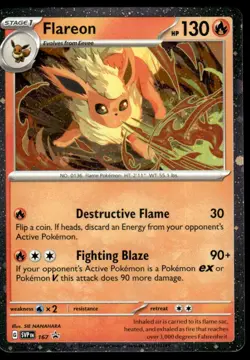Pokemon TCG SV: Scarlet & Violet Promo Cards #167 Flareon NM - Image 1