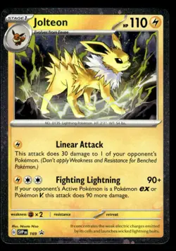 Pokemon TCG SV: Scarlet & Violet Promo Cards #169 Jolteon - Image 1