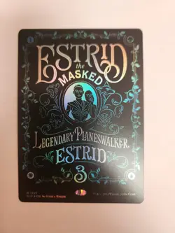 2024 MTG Magic the Gathering SLD Secret Lair Poster Foil #1327 Estrid the Masked - Image 1