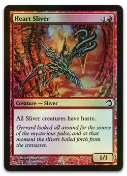 Heart Sliver #7 (Foil) (LP) Premium Deck Slivers PDS Magic MTG - Image 1