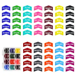 60pcs Color Coded Keyword Counters Set for Magic The Gathering MTG Tokens CCG - Image 2