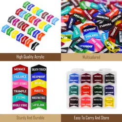 60pcs Color Coded Keyword Counters Set for Magic The Gathering MTG Tokens CCG - Image 5