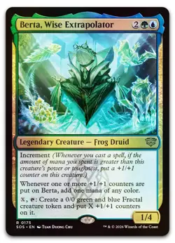 Berta, Wise Extrapolator #175 (Foil) (NM) Secrets of Strixhaven SOS Magic MTG - Image 1