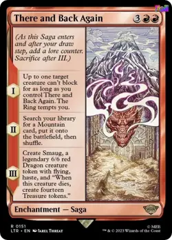 MTG Foil There and Back Again 151 Universes Beyond: The Lord of the Rings: Ta... - Image 1