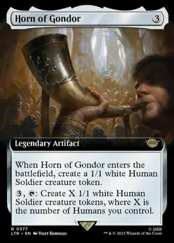 1 x Horn of Gondor - Extended Art - Universes Beyond: The Lord of the Rings: Tal - Image 1