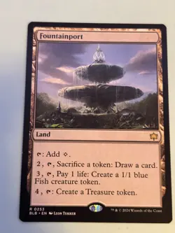 1x - Fountainport - Bloomburrow - Regular - Rare - Pack Fresh - Image 1