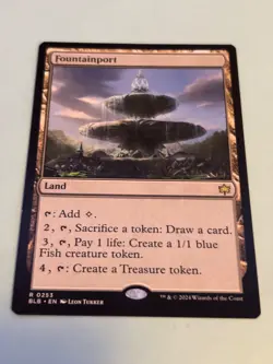 1x - Fountainport - Bloomburrow - Regular - Rare - Pack Fresh - Image 2