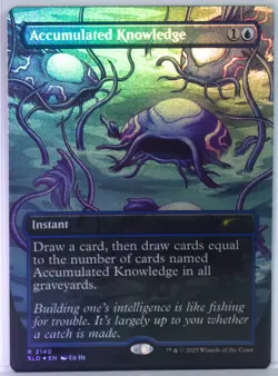 Accumulated Knowledge [New, Near Mint] *Foil* {Dandan SLD} - Image 2