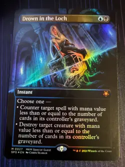 MTG Drown in the Loch Borderless Special Guests Foil NM - Image 1