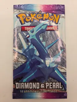 Diamond & Pearl Base Set Sealed Pokemon Booster Pack 2017- Dialga 18.71g - Image 1