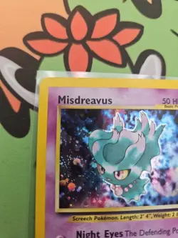 Pokemon TCG Misdreavus Holo Rare Neo Revelation 11/64 MP - Image 4