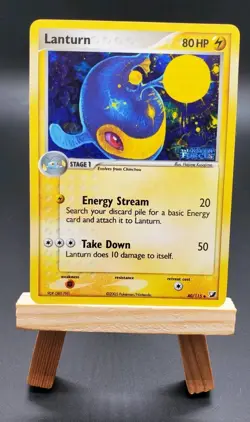 Lanturn 40/115 EX Unseen Forces Reverse Holo Stamped Pokemon Card - Image 1