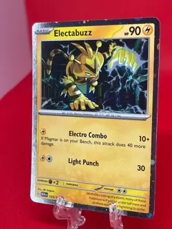 Pokemon TCG Electabuzz 125/165 151 RARE Pixelated Cosmos Holo Promo English NM - Image 2