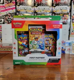 Pokemon First Partner Illustration Collection Series 1 Sealed Box One 3 Promo 🐐 - Image 1