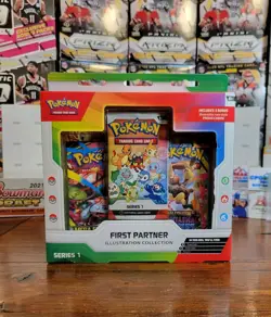 Pokemon First Partner Illustration Collection Series 1 Sealed Box One 3 Promo 🐐 - Image 4